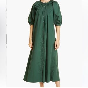 Staud Vincent Puff Sleeve Maxi Dress size medium